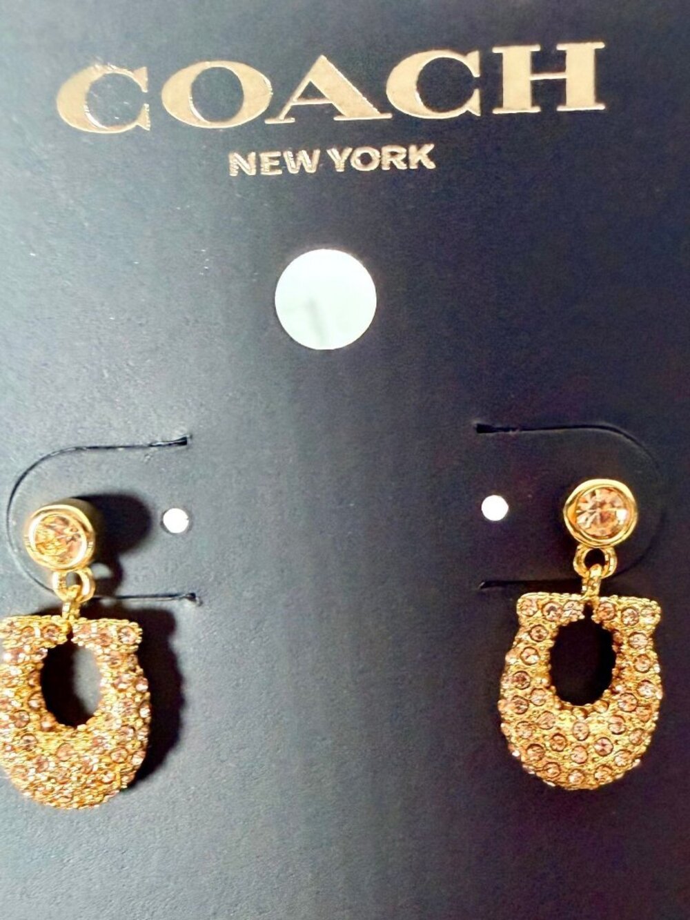Coach horseshoe earrings